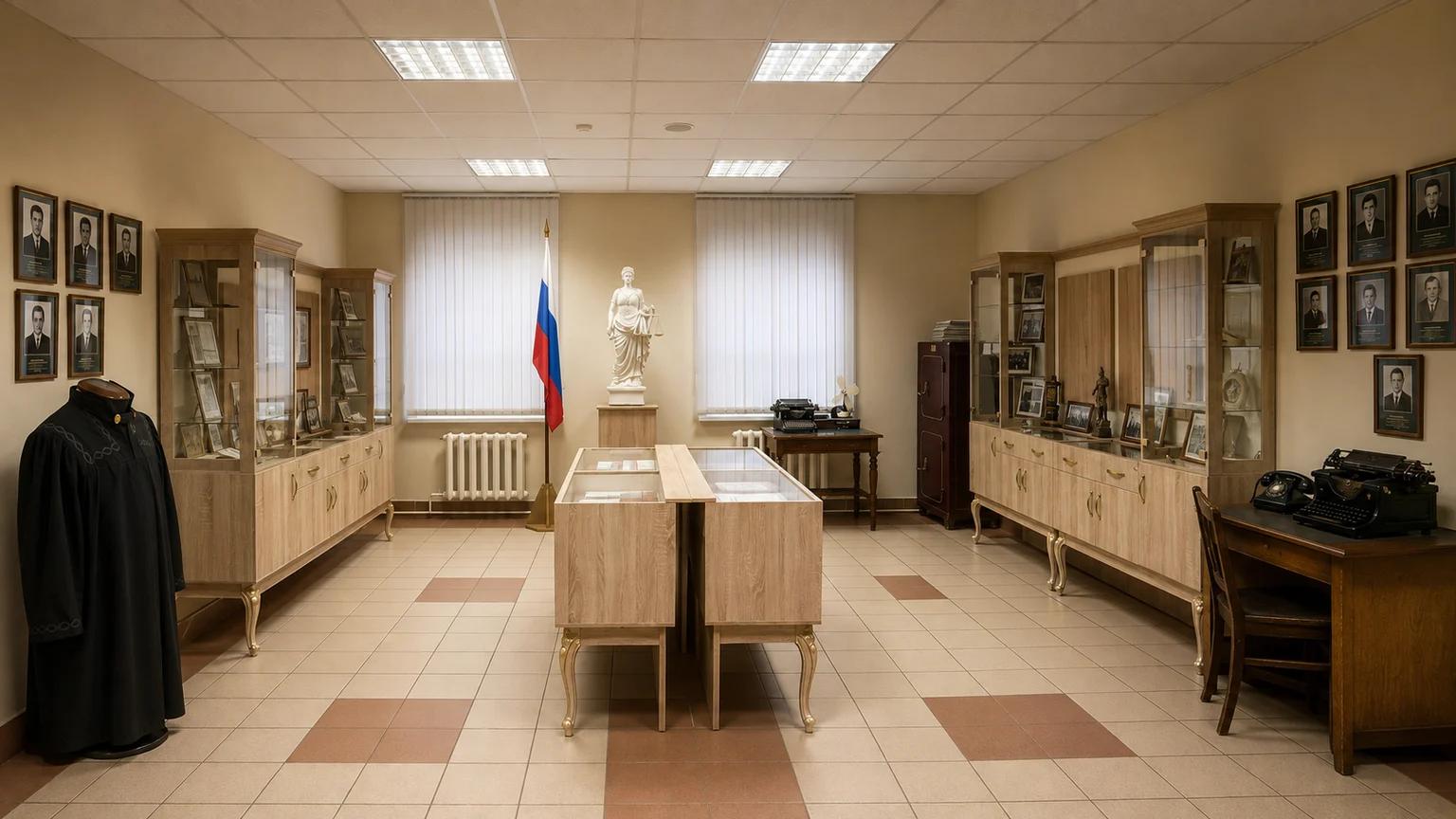 Художественная визуализация реальной музейной комнаты